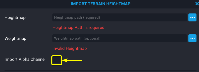 Import Alpha Channel
