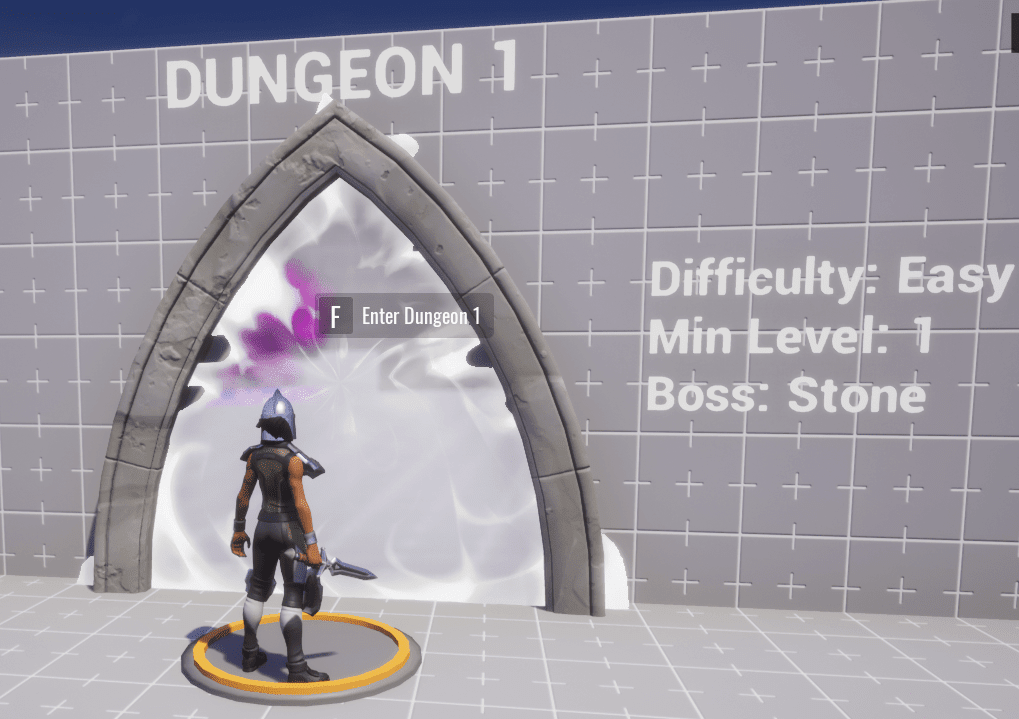 Standing on Dungeon 1 Teleporter
