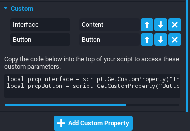 Toggle On Button Custom Properties