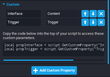 Custom Script UI